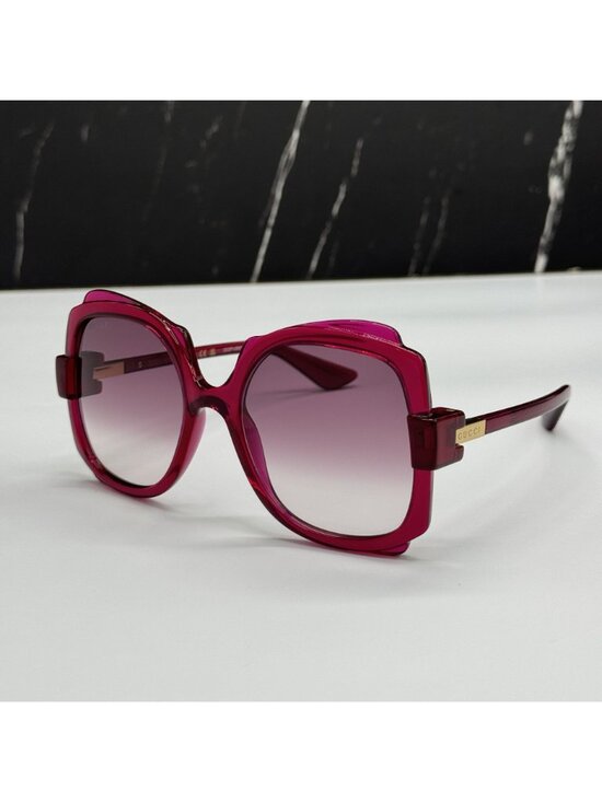 Gucci GG1431S 003 Pink Women Oversized Sunglasses Authentic NEW main image 6